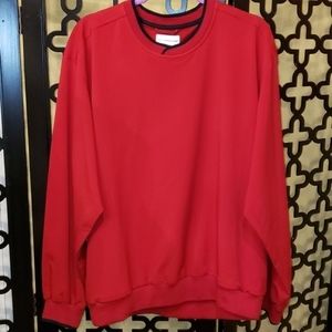 NWT MENS Cutter Buck Crew Crossover Red Mindshirt‎  All Weather Long S
